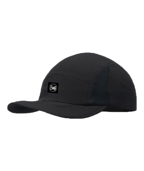 Buff 5 Panel Go Cap R-SOLID BLACK